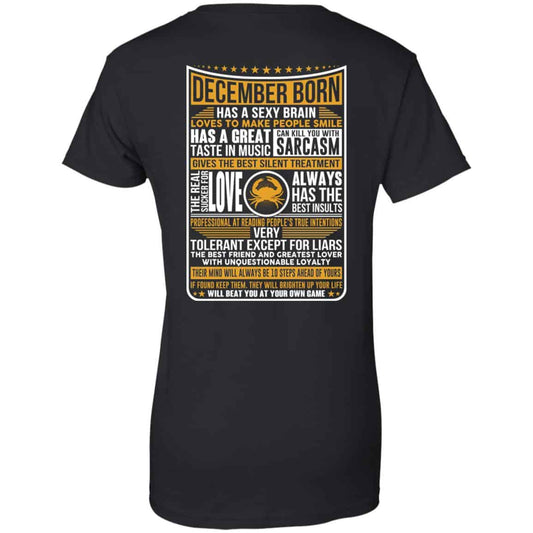 
	December Born Has A Sexy Brain Loves To Make People Smile T-Shirts, Hoodie, Tank