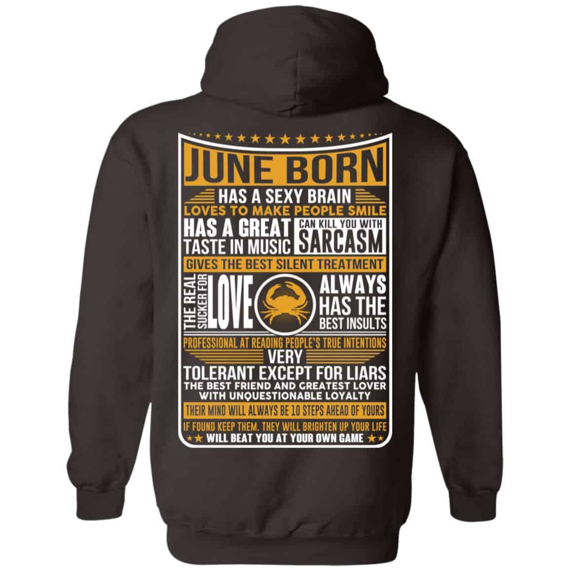 June Born Has A Sexy Brain Loves To Make People Smile T-Shirts, Hoodie, Tank