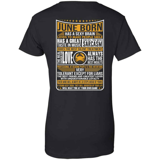 
	June Born Has A Sexy Brain Loves To Make People Smile T-Shirts, Hoodie, Tank