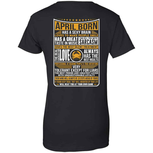 
	April Born Has A Sexy Brain Loves To Make People Smile T-Shirts, Hoodie, Tank