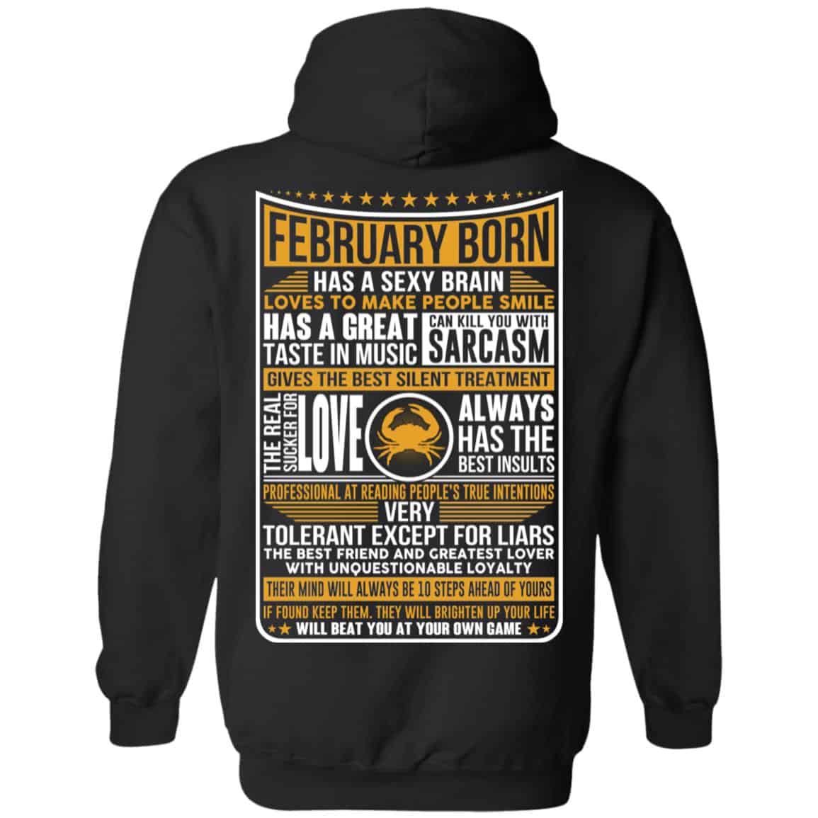 February Born Has A Sexy Brain Loves To Make People Smile T-Shirts, Hoodie, Tank