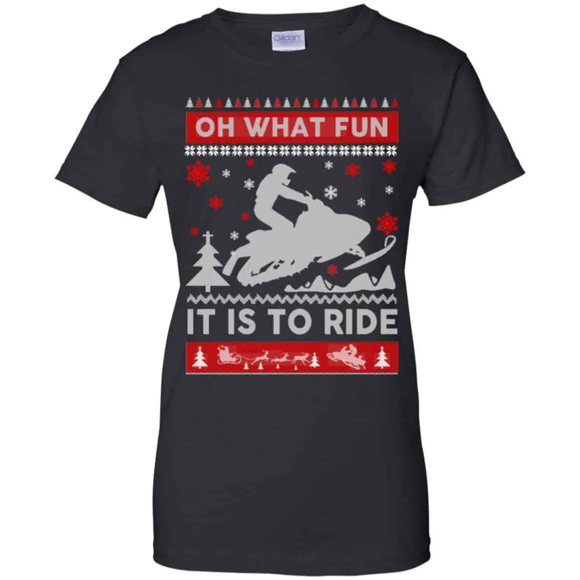 
	Snowmobile Sweater Christmas Oh What Fun It Is To Ride T-Shirts, Hoodie, Sweater