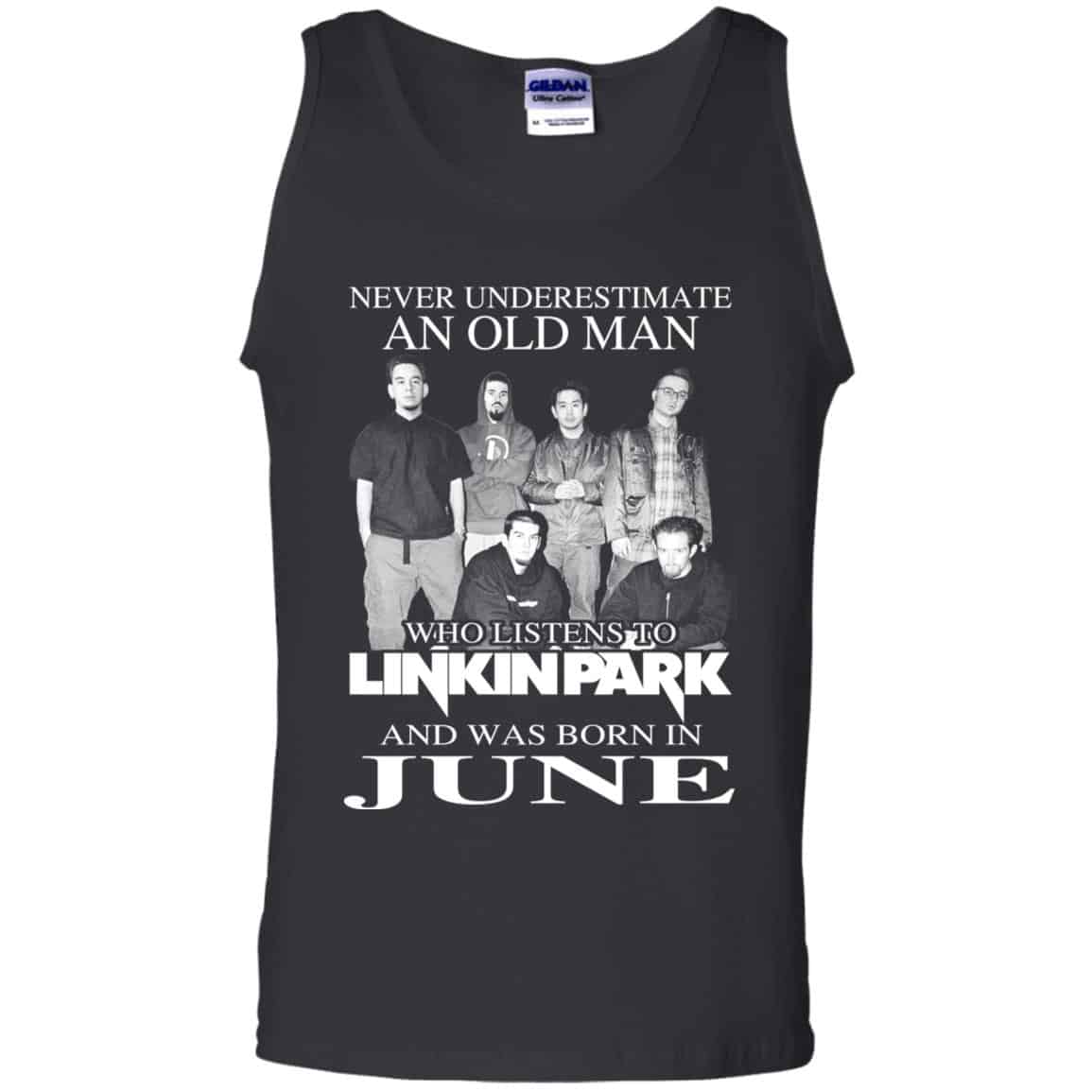 An Old Man Who Listens To Linkin Park And Was Born In June T-Shirts, Hoodie, Tank