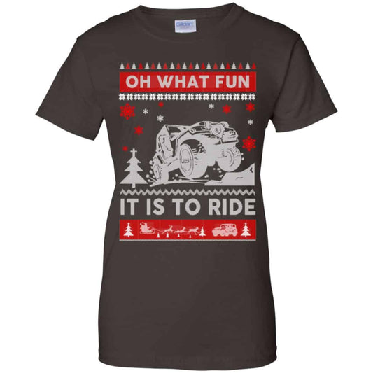 Jeep Sweater Christmas Oh What Fun It Is To Ride T-Shirts, Hoodie, Sweater