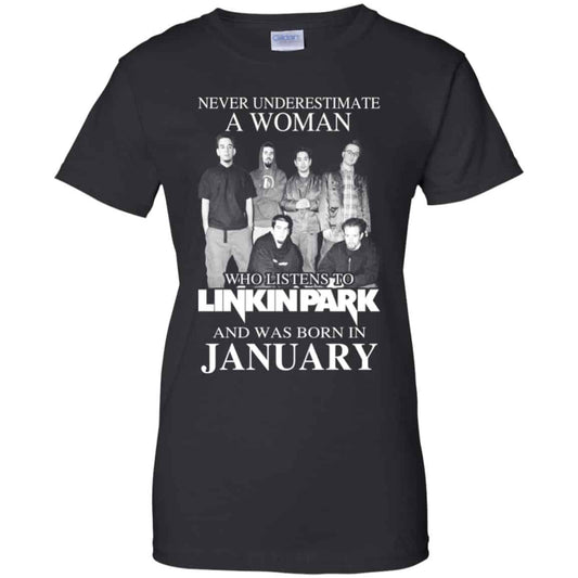 
	A Woman Who Listens To Linkin Park And Was Born In January T-Shirts, Hoodie, Tank
