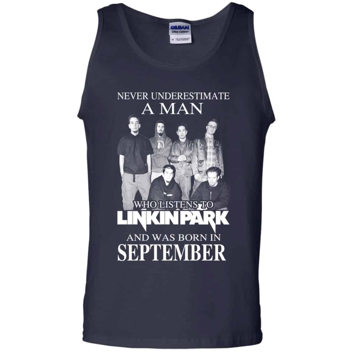 A Man Who Listens To Linkin Park And Was Born In September T-Shirts, Hoodie, Tank