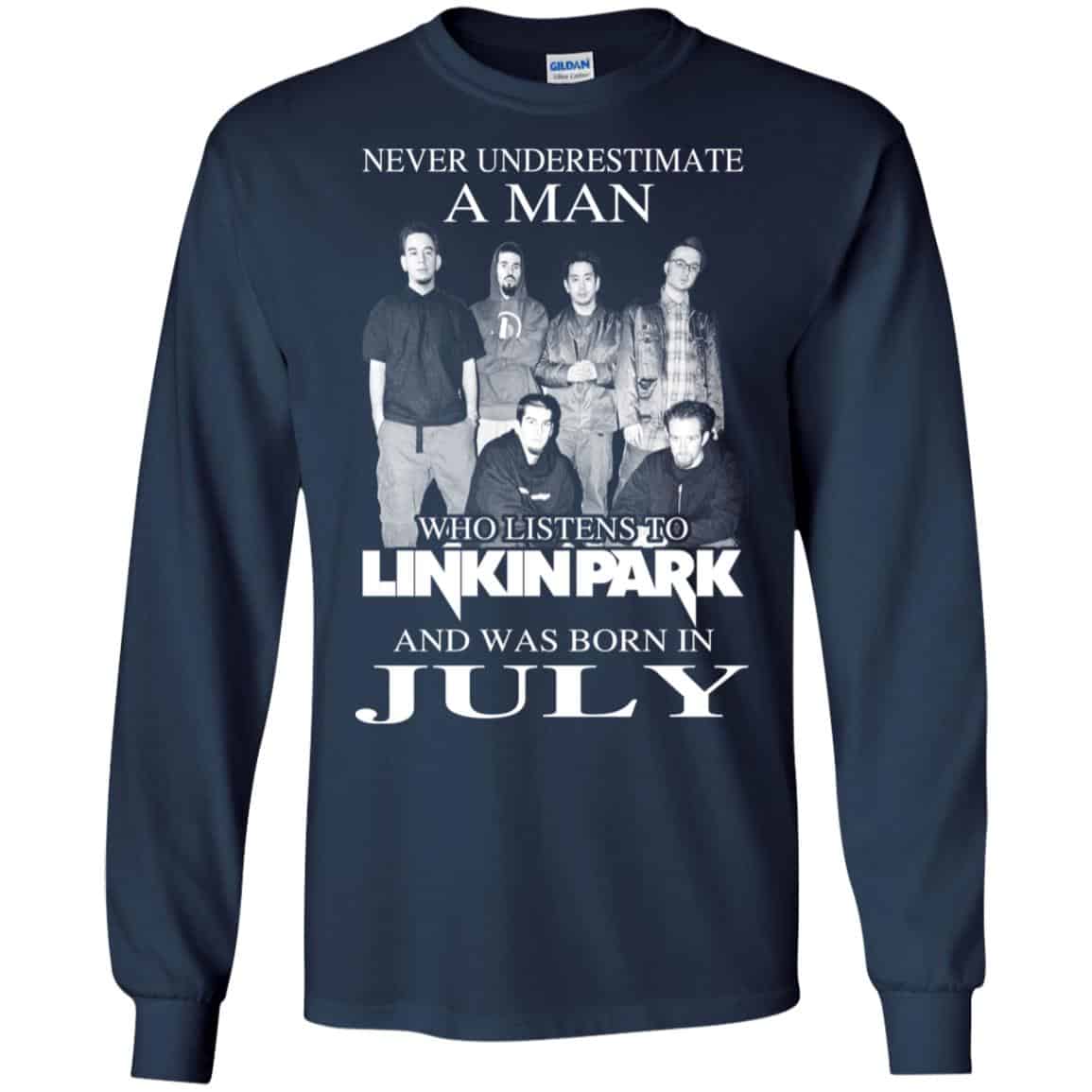 A Man Who Listens To Linkin Park And Was Born In July T-Shirts, Hoodie, Tank