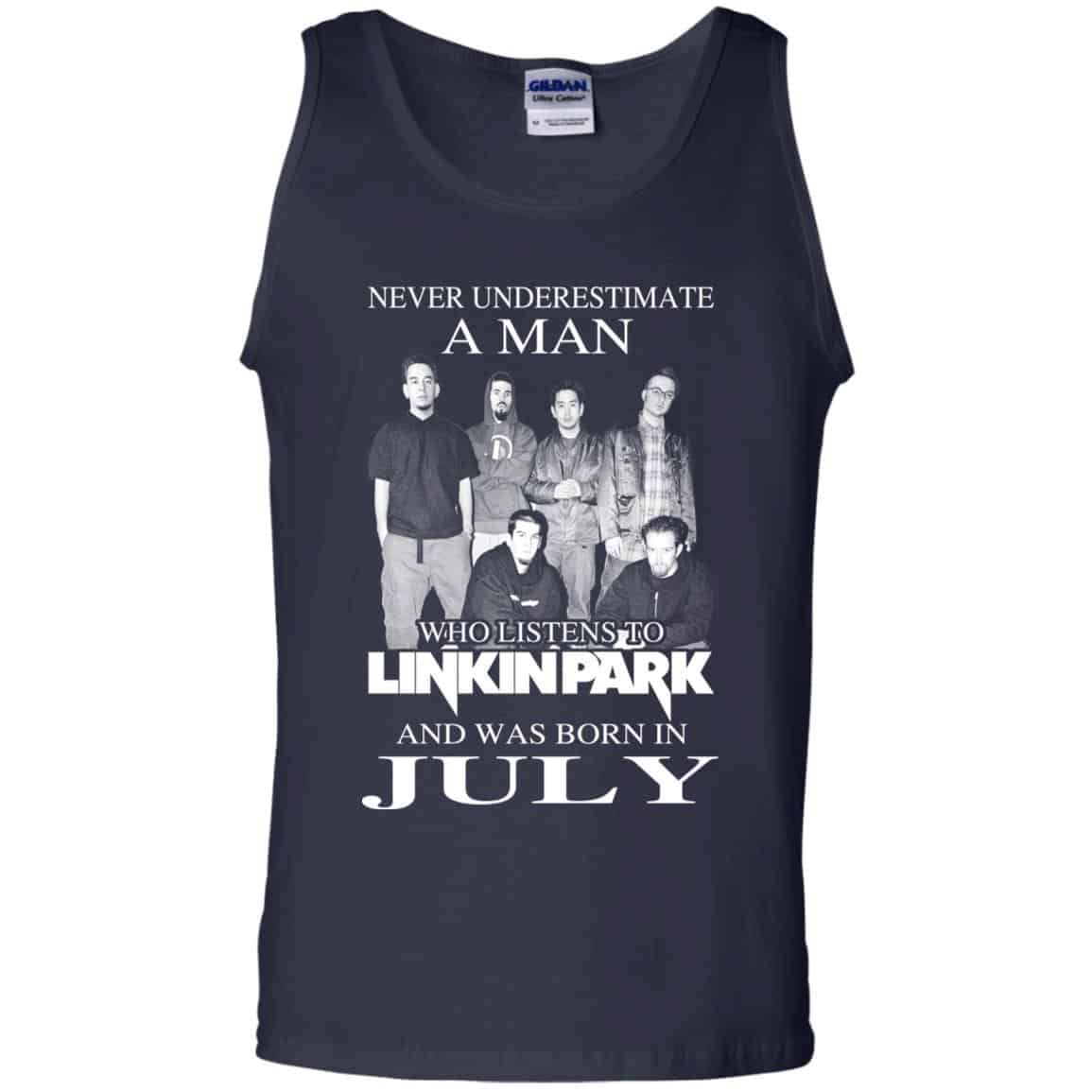 A Man Who Listens To Linkin Park And Was Born In July T-Shirts, Hoodie, Tank