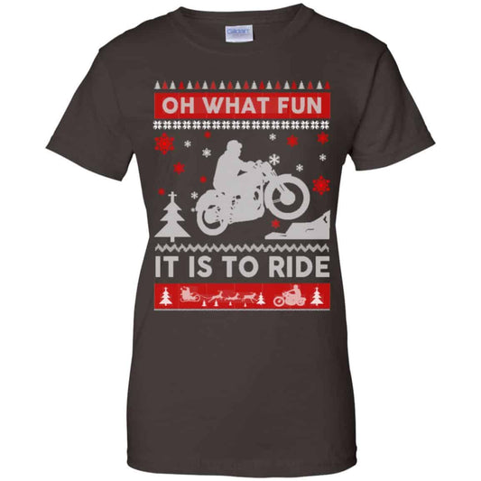 Motorcycle Sweater Christmas Oh What Fun It Is To Ride T-Shirts, Hoodie, Sweater