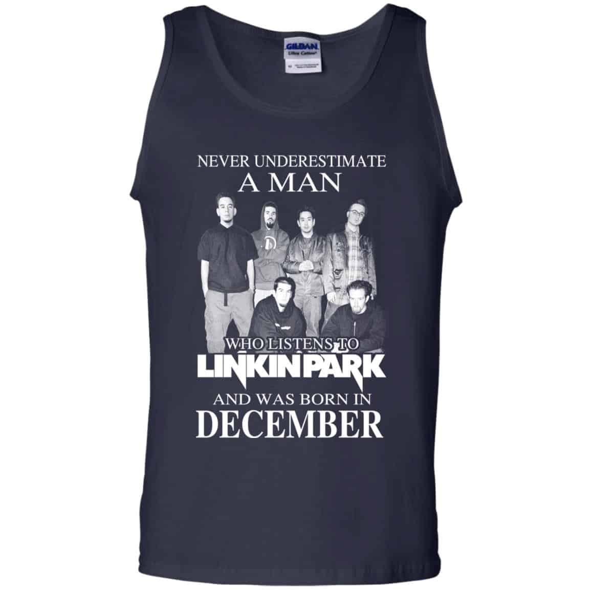 A Man Who Listens To Linkin Park And Was Born In December T-Shirts, Hoodie, Tank