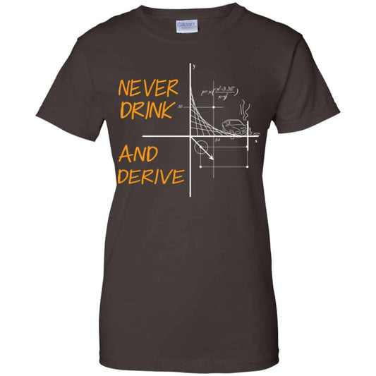 Never Drink And Derive Math Shirt, Hoodie, Tank