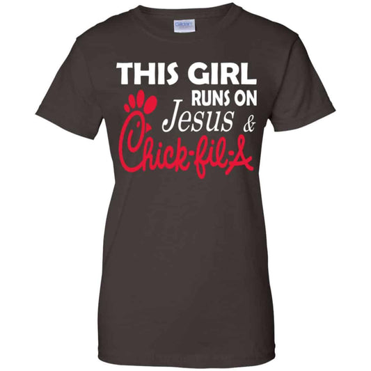 This Girl Runs On Jesus & Chick-fil-A T-Shirts, Hoodie, Tank