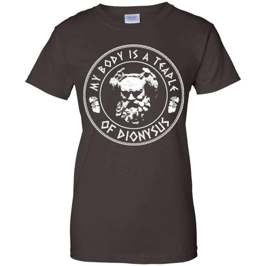 My Body Is A Temple Of Dionysus T-Shirts, Hoodie, Tank