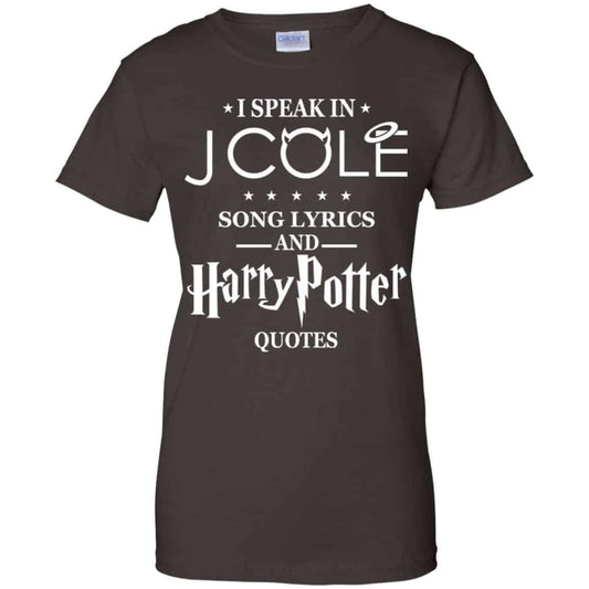 I Speak In J Cole Song Lyrics And Harry Potter Quotes T-Shirts, Hoodie, Tank