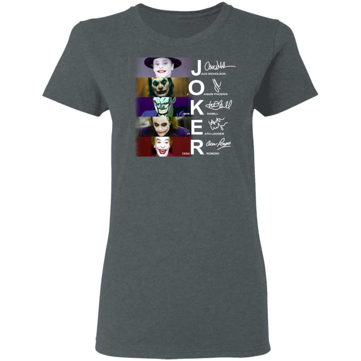 Joker Jack Nicholson Joaquin Phoenix Mark Hamill Heath Ledger Cesar Romero Shirt, Hoodie, Tank