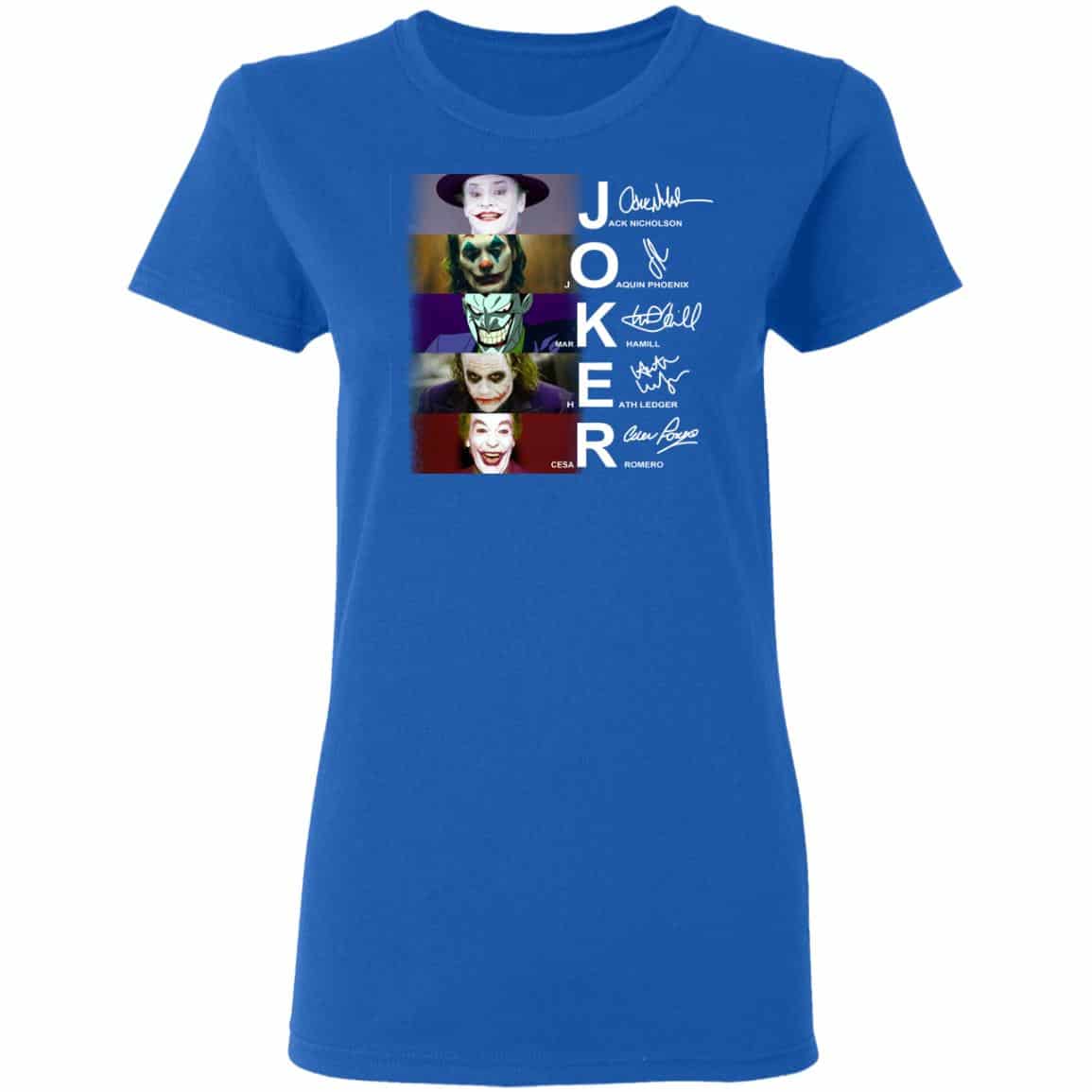 Joker Jack Nicholson Joaquin Phoenix Mark Hamill Heath Ledger Cesar Romero Shirt, Hoodie, Tank