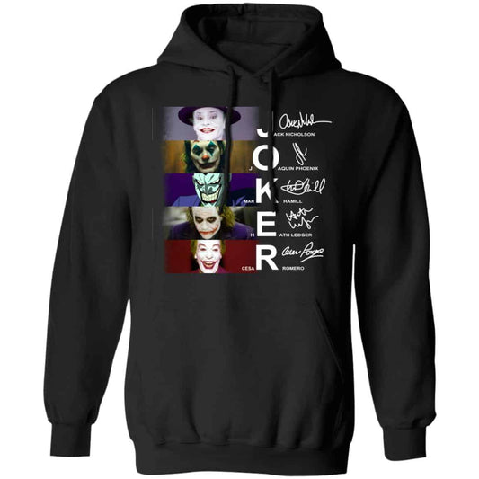 Joker Jack Nicholson Joaquin Phoenix Mark Hamill Heath Ledger Cesar Romero Shirt, Hoodie, Tank