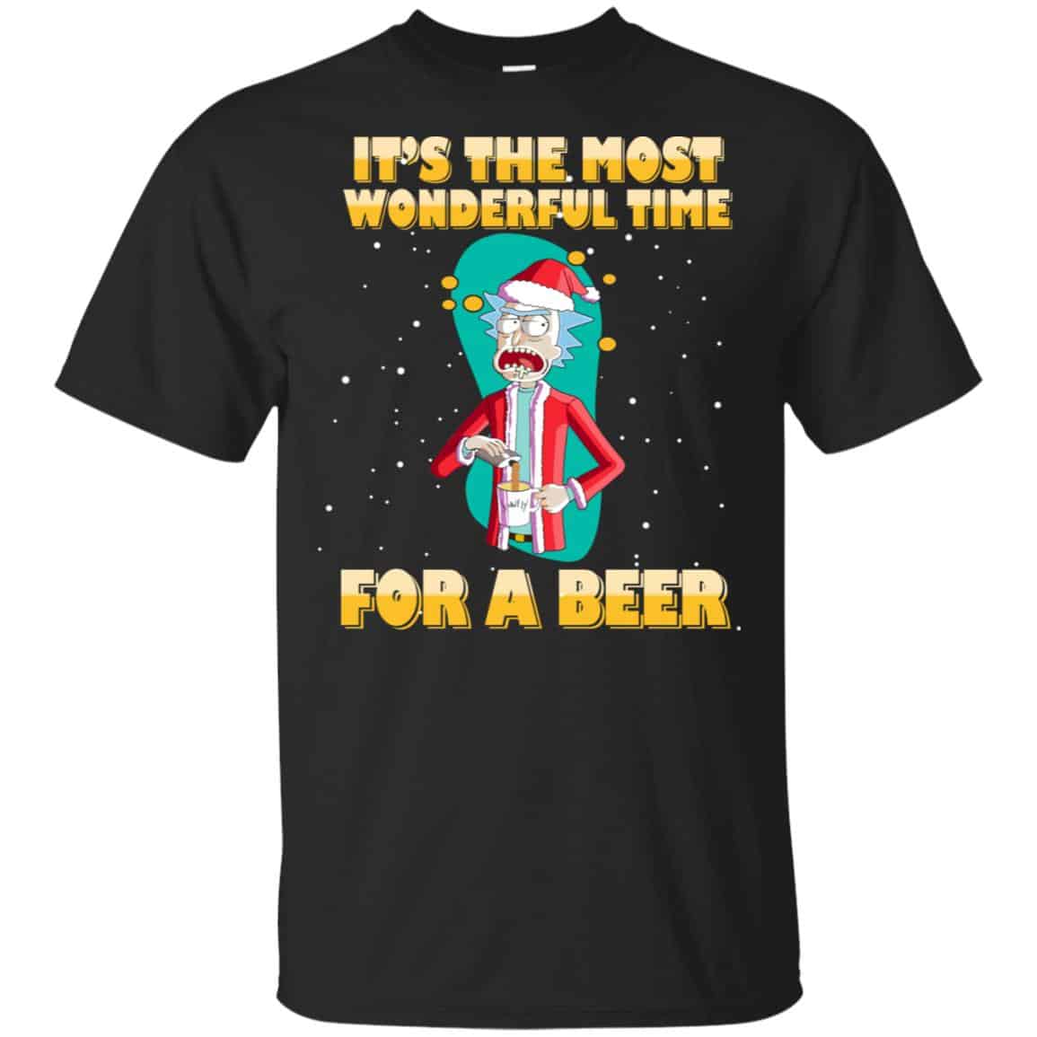 It’s The Most Wonderful Time For A Beer Rick And Morty Shirt, Hoodie, Tank