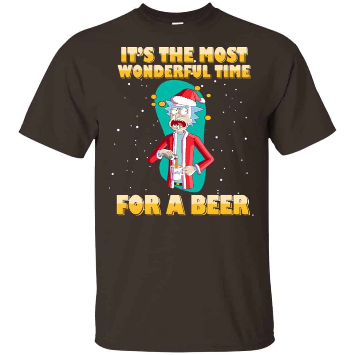 It’s The Most Wonderful Time For A Beer Rick And Morty Shirt, Hoodie, Tank