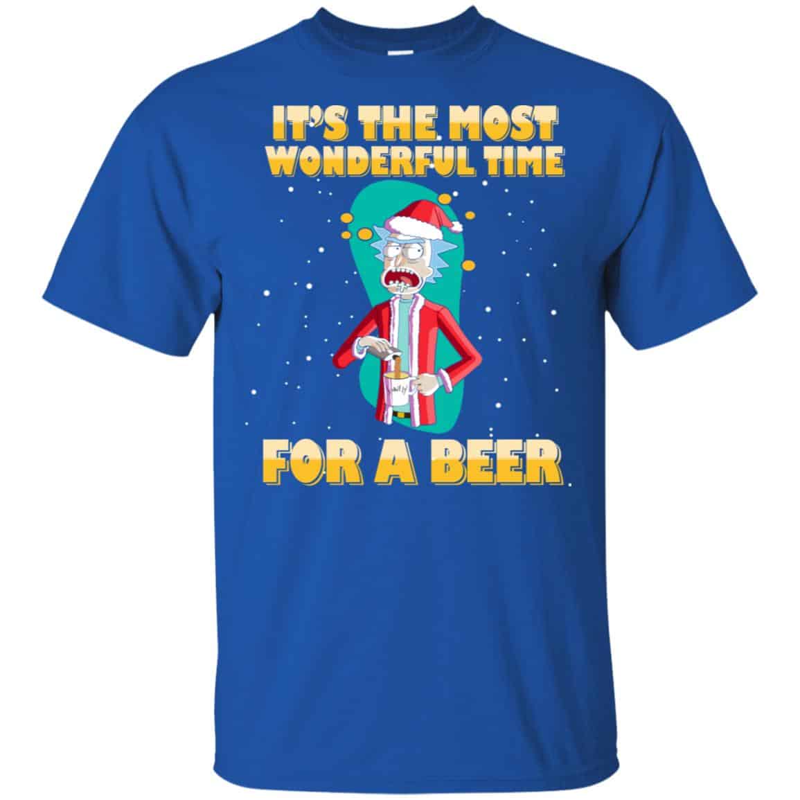 It’s The Most Wonderful Time For A Beer Rick And Morty Shirt, Hoodie, Tank