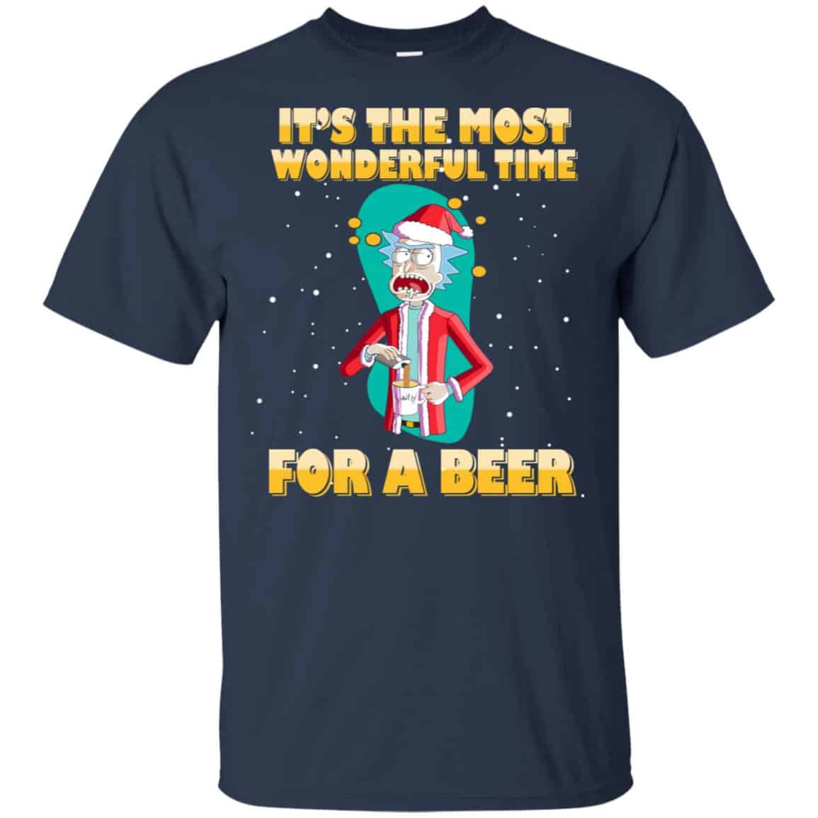 It’s The Most Wonderful Time For A Beer Rick And Morty Shirt, Hoodie, Tank