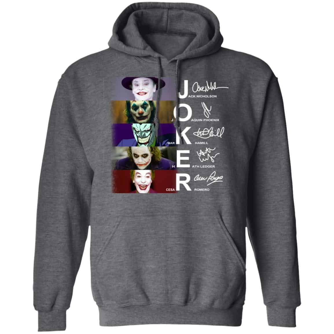 Joker Jack Nicholson Joaquin Phoenix Mark Hamill Heath Ledger Cesar Romero Shirt, Hoodie, Tank