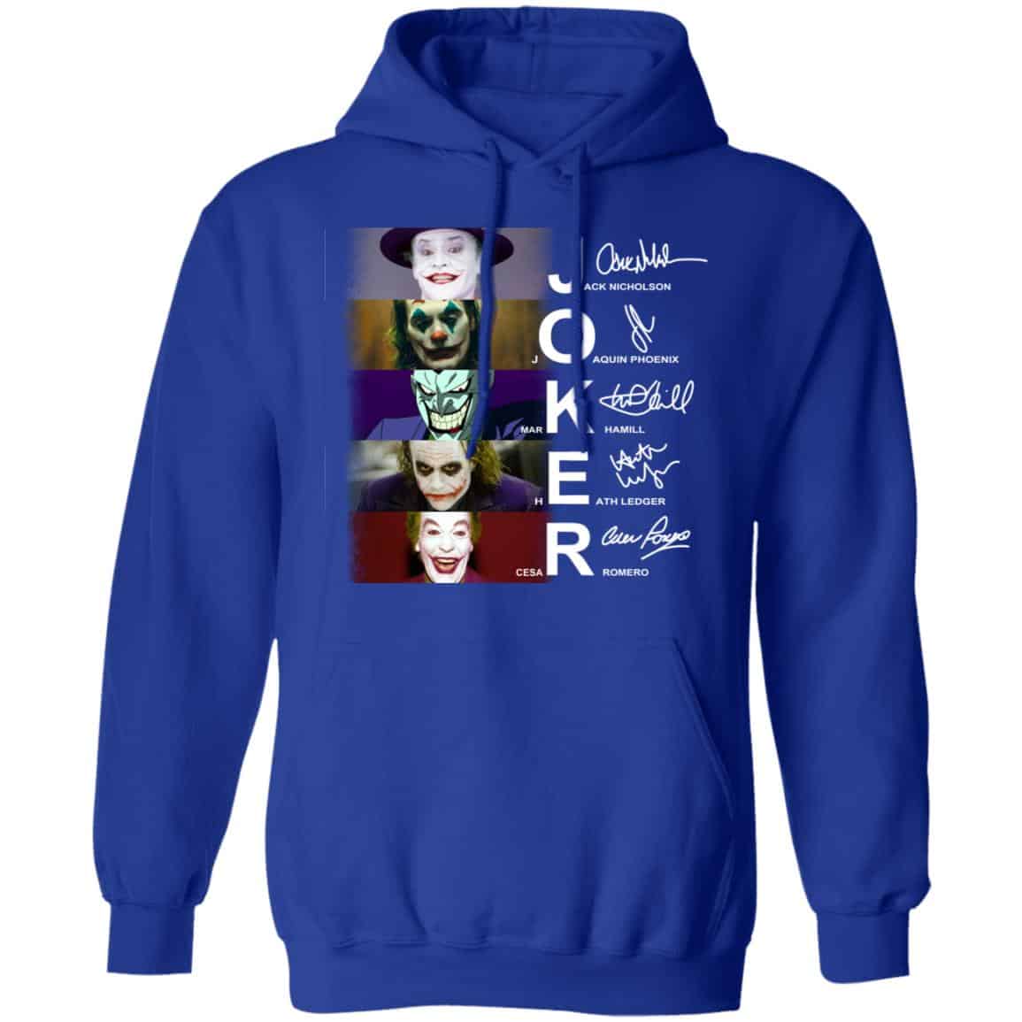 Joker Jack Nicholson Joaquin Phoenix Mark Hamill Heath Ledger Cesar Romero Shirt, Hoodie, Tank