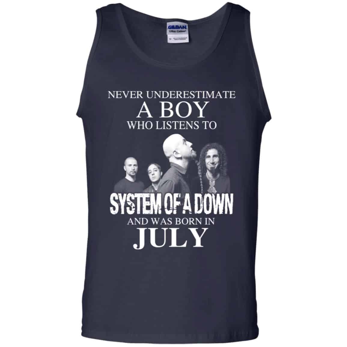 A Boy Who Listens To System Of A Down And Was Born In July T-Shirts, Hoodie, Tank