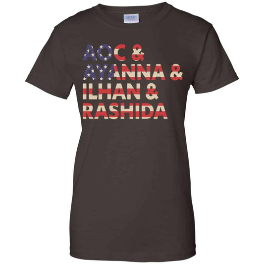 Aoc Ayanna Ilhan Rashida American Flag Shirt, Hoodie, Tank