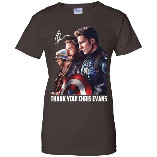 Captain America Thank You Chris Evans Signature Shirt, Hoodie, Tank