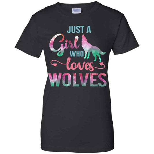 Just A Girl Who Loves Wolves Shirt, Hoodie, Tank