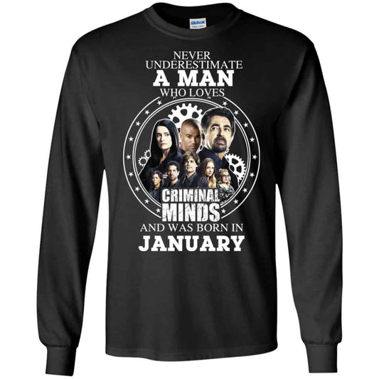 
	A Man Who Loves Criminal Minds And Was Born In January T-Shirts, Hoodie, Tank