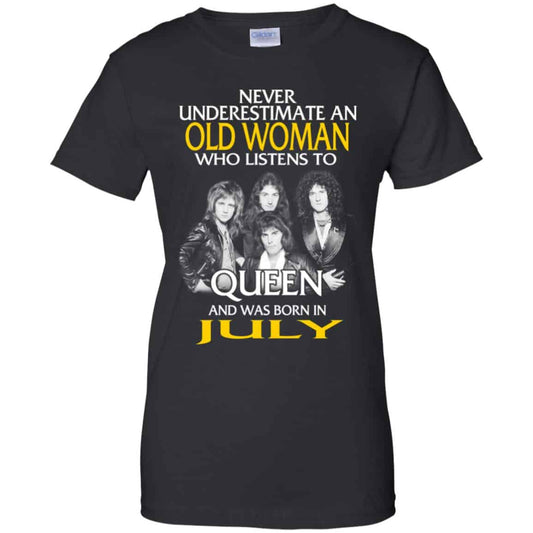 
	An Old Woman Who Listens To Queen And Was Born In July T-Shirts, Hoodie, Tank
