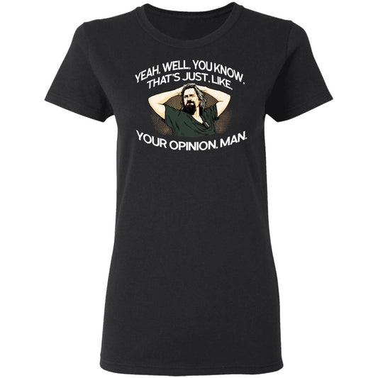 
	Yeah, Well, You Know, That’s Just, Like, Your Opinion, Man The Dude Shirt, Hoodie, Tank