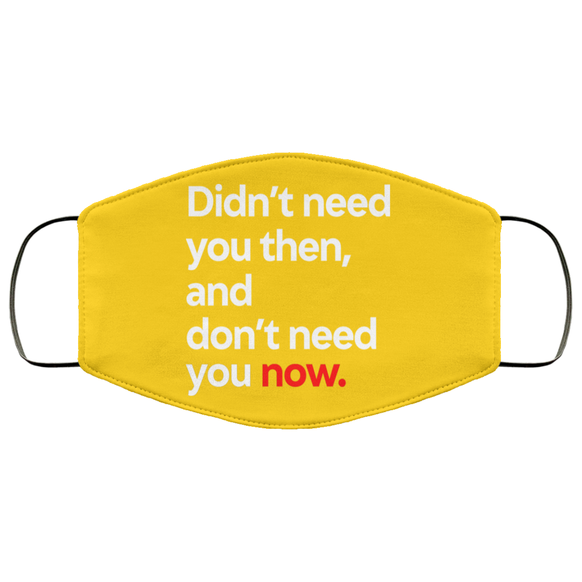
	Didn’t Need You Then And Don’t Need You Now Face Mask