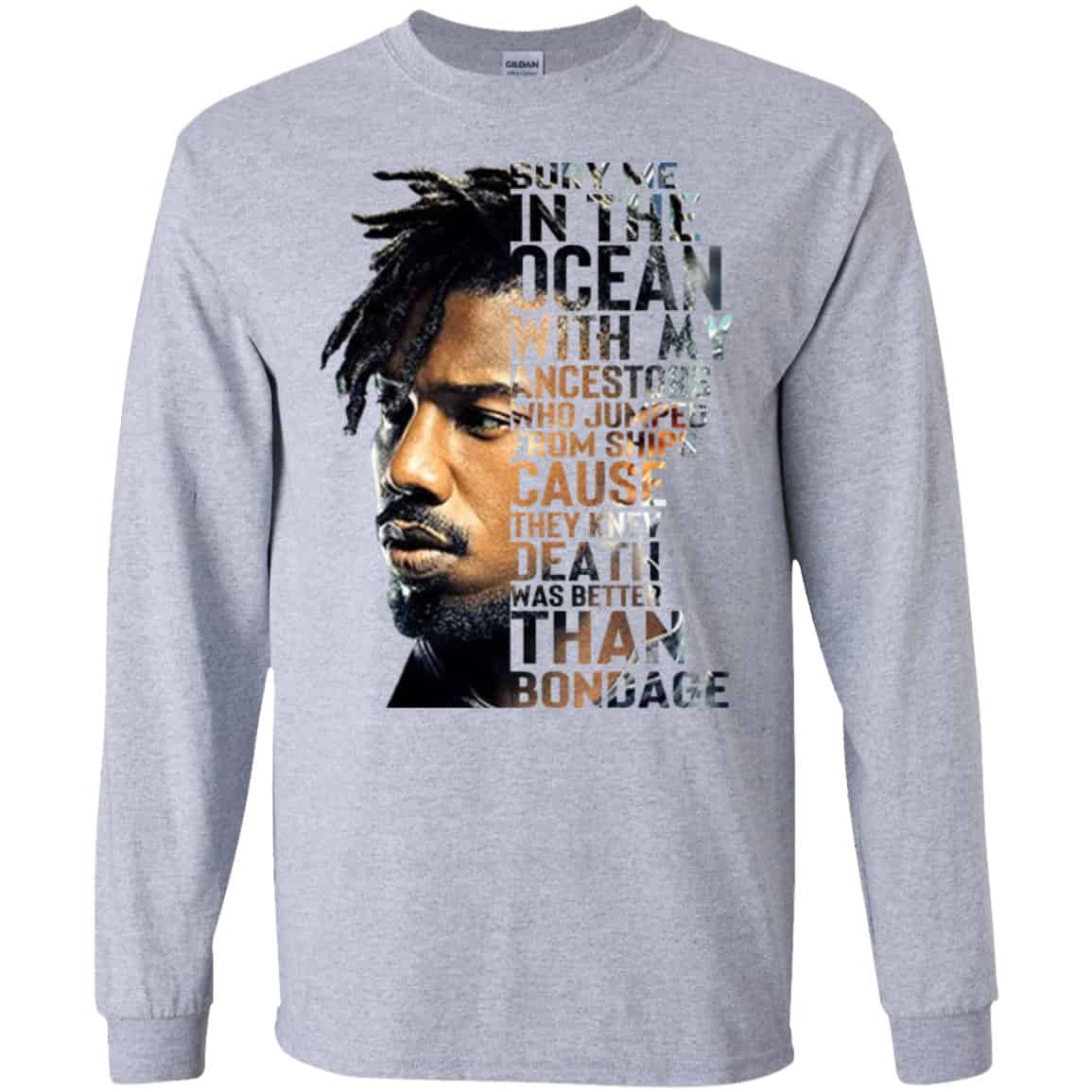 Bury Me In The Ocean With My Accestors Erik Killmonger Quotes Shirt, Hoodie, Tank