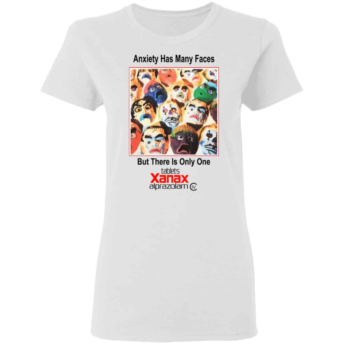 Anxiety Has Many Faces Shirt, Hoodie, Tank