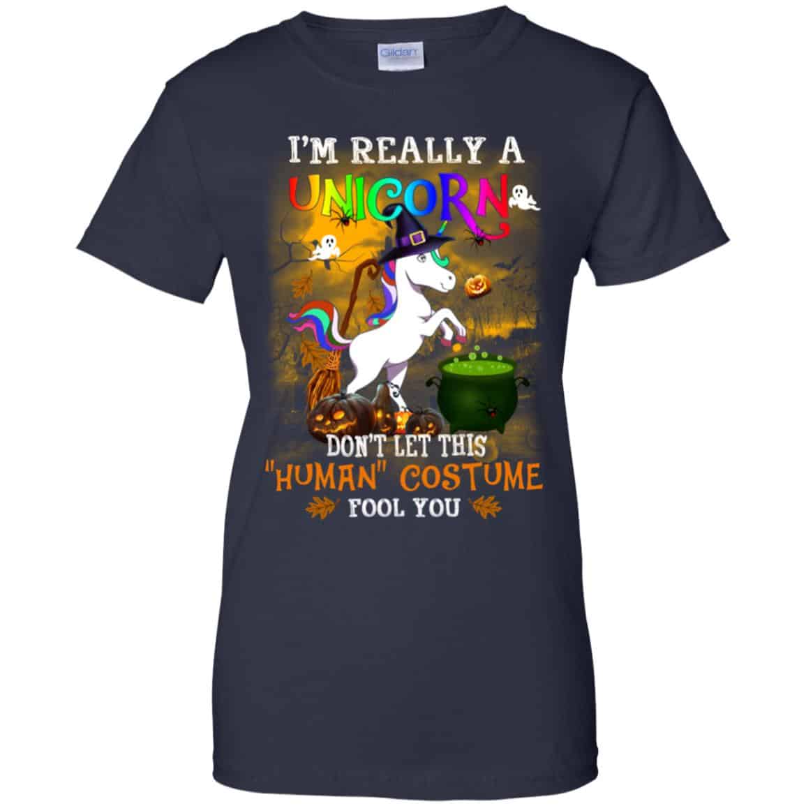 Unicorn: I’m Really A Unicorn Don’t Let This Human Costume Fool You T-Shirts, Hoodie, Tank