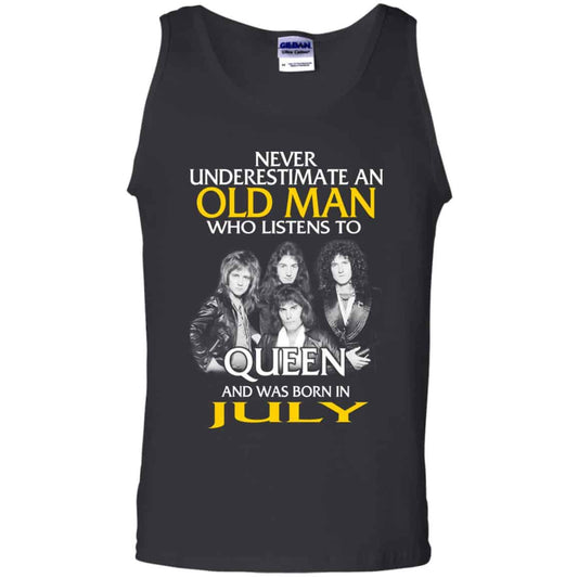 An Old Man Who Listens To Queen And Was Born In July T-Shirts, Hoodie, Tank