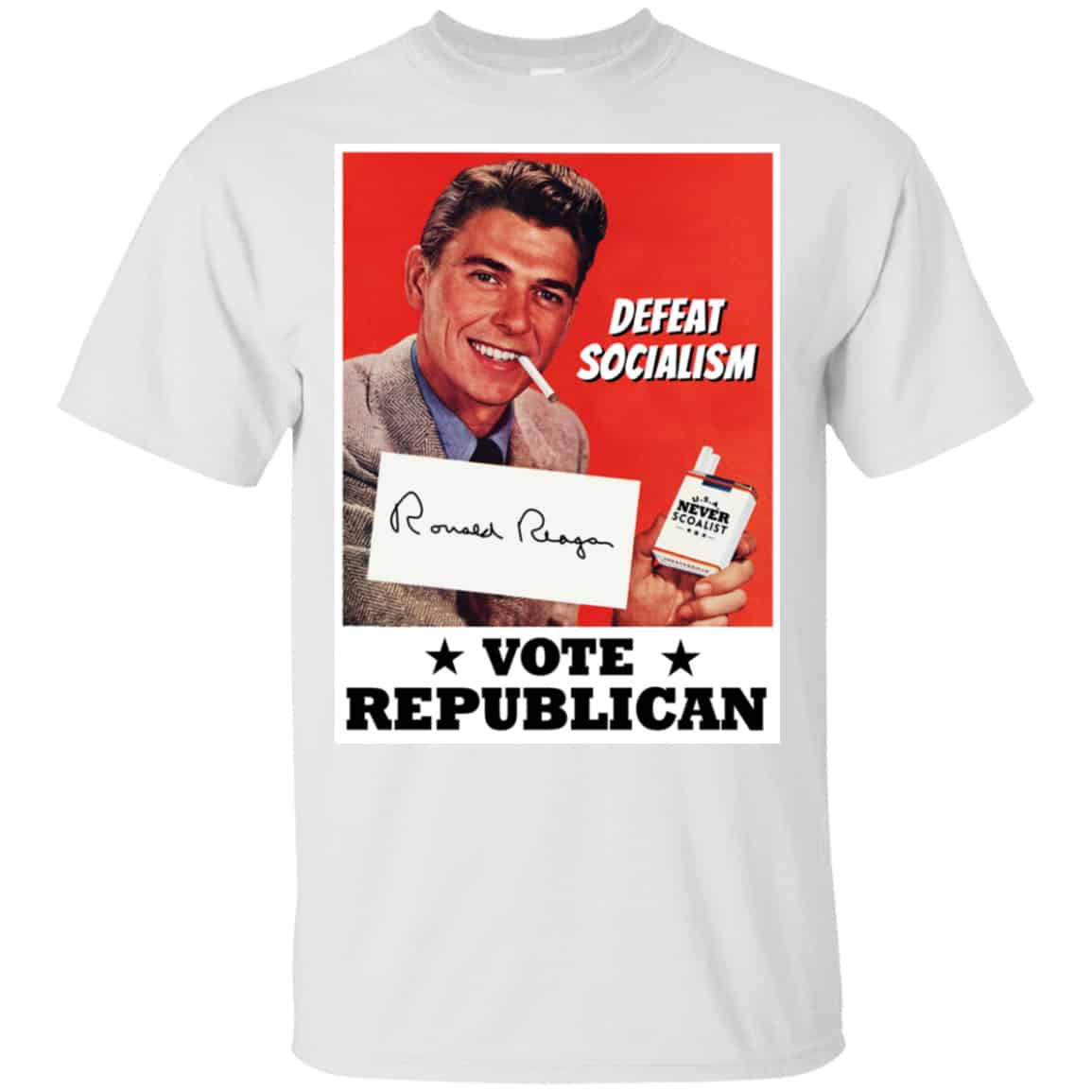Defeat Socialism Vote Republican Ronald Reagan Shirt, Hoodie, Tank
