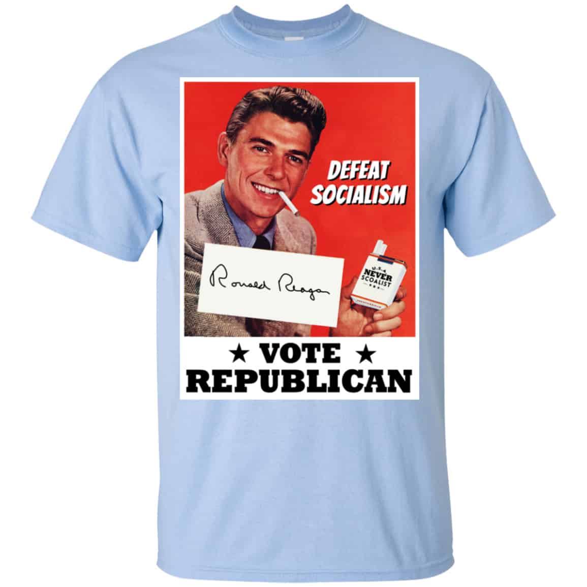 Defeat Socialism Vote Republican Ronald Reagan Shirt, Hoodie, Tank