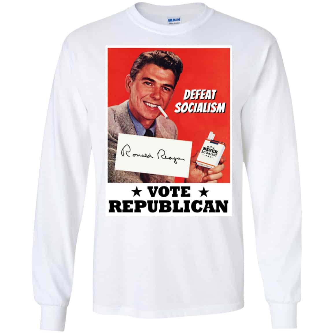 Defeat Socialism Vote Republican Ronald Reagan Shirt, Hoodie, Tank