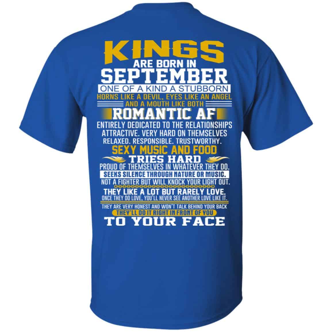 Kings Are Born In September One Of A Kind A Stubborn T-Shirts, Hoodie, Tank