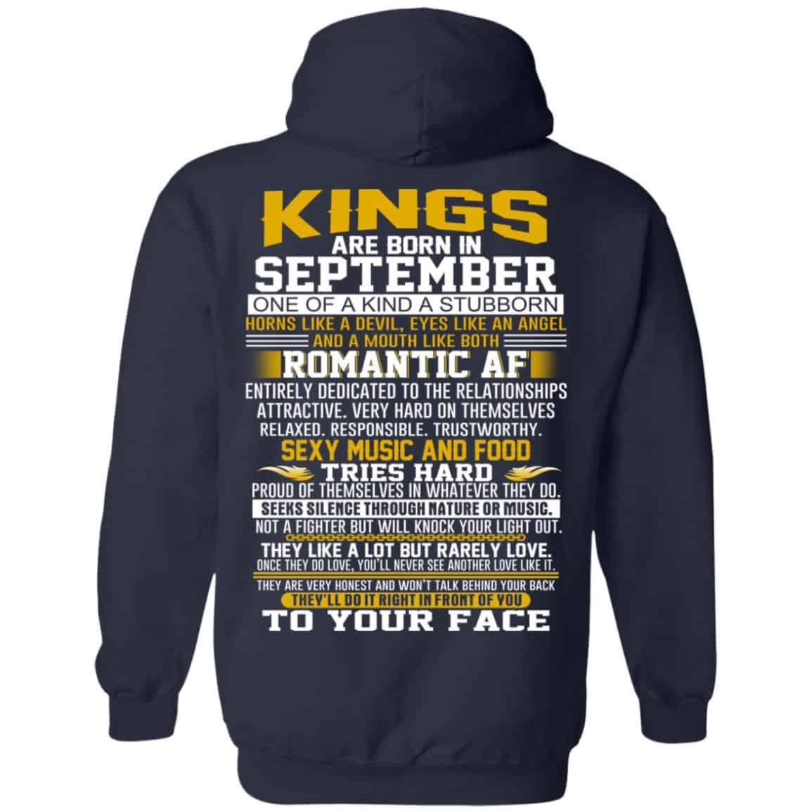 Kings Are Born In September One Of A Kind A Stubborn T-Shirts, Hoodie, Tank