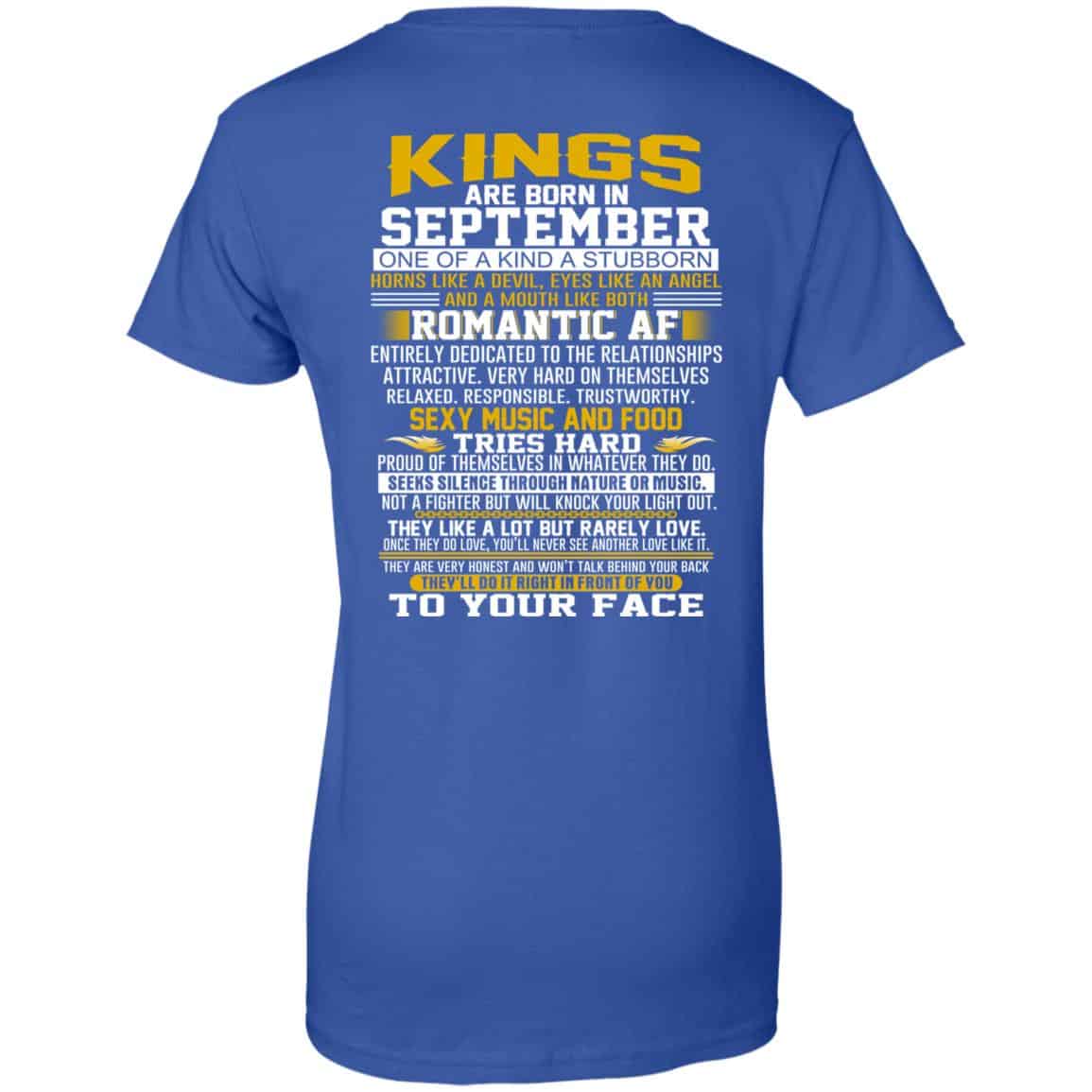 Kings Are Born In September One Of A Kind A Stubborn T-Shirts, Hoodie, Tank