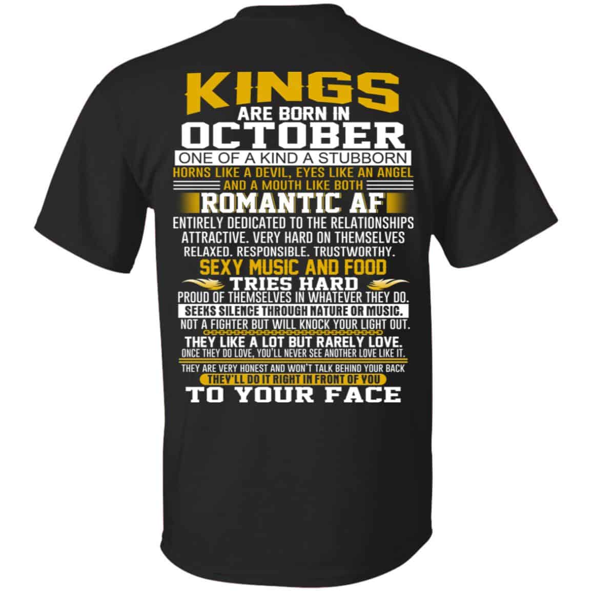 Kings Are Born In October One Of A Kind A Stubborn T-Shirts, Hoodie, Tank