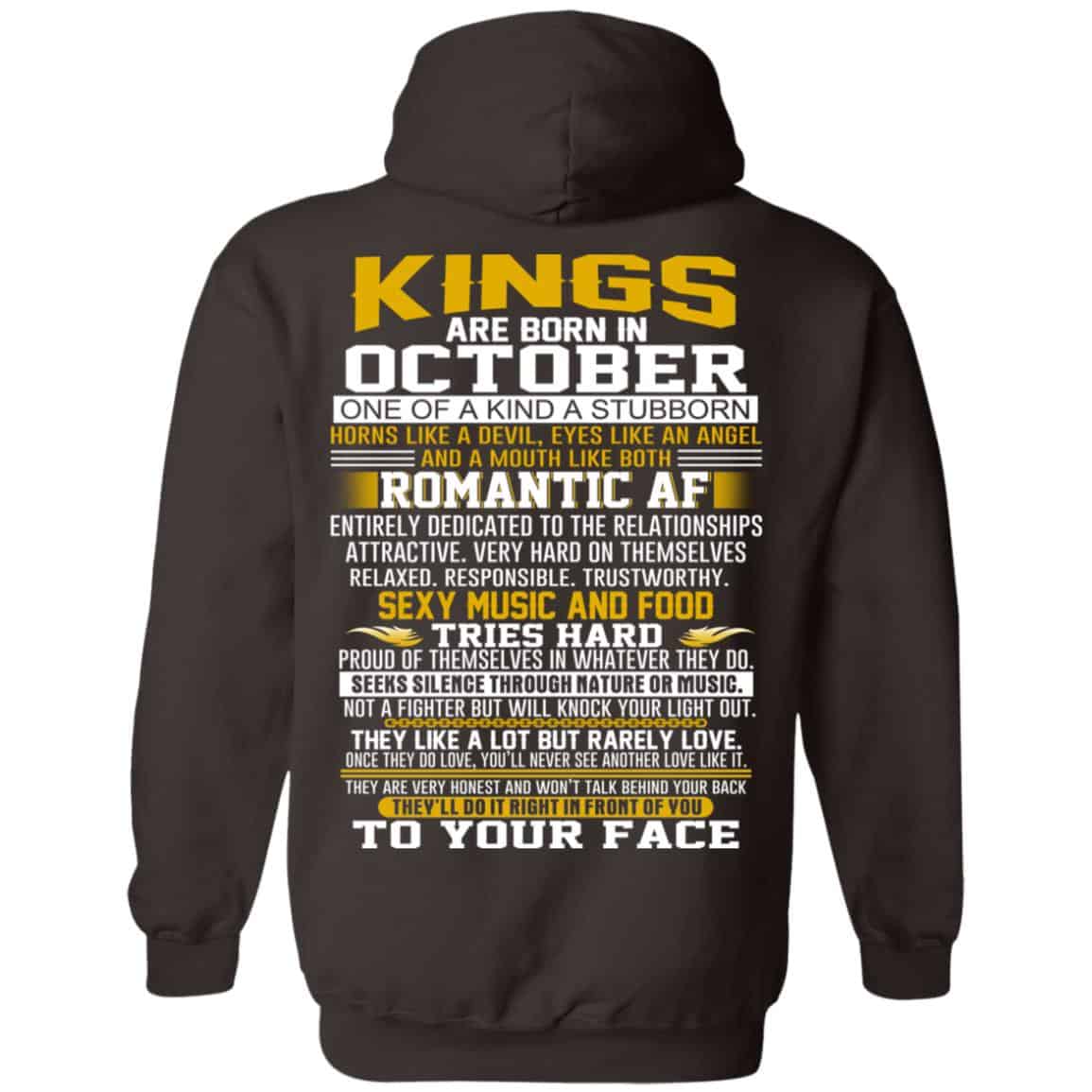 Kings Are Born In October One Of A Kind A Stubborn T-Shirts, Hoodie, Tank