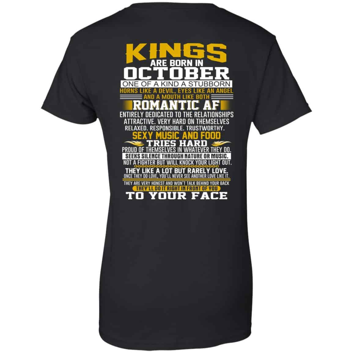 
	Kings Are Born In October One Of A Kind A Stubborn T-Shirts, Hoodie, Tank