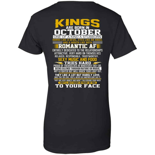 
	Kings Are Born In October One Of A Kind A Stubborn T-Shirts, Hoodie, Tank