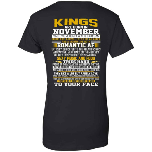 
	Kings Are Born In November One Of A Kind A Stubborn T-Shirts, Hoodie, Tank